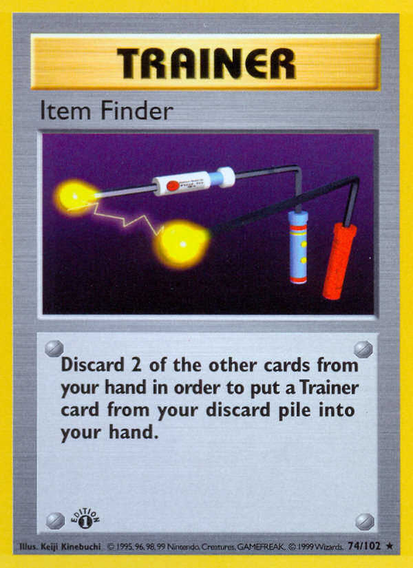 Item Finder (74/102) (Shadowless) [Base Set 1st Edition] | Card Merchant Takapuna