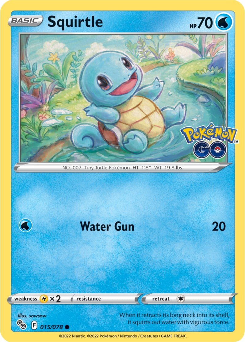 Squirtle (015/078) [Pokémon GO] | Card Merchant Takapuna