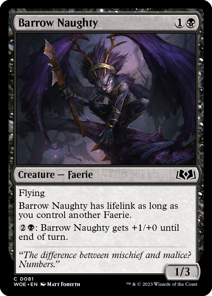 Barrow Naughty [Wilds of Eldraine] | Card Merchant Takapuna