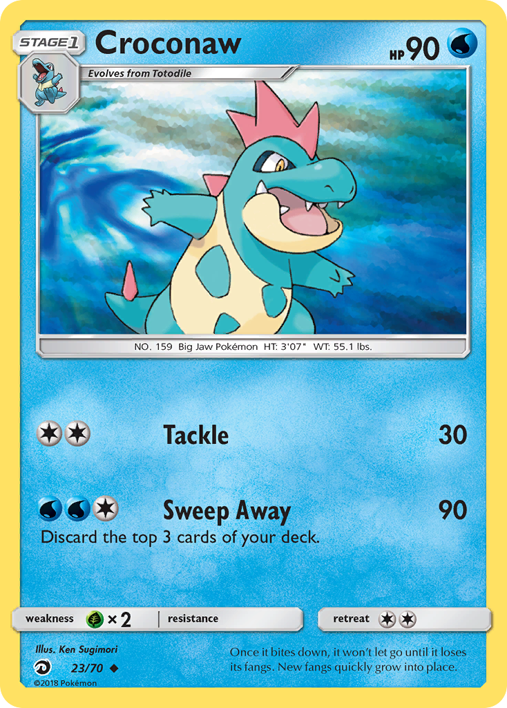 Croconaw (23/70) [Sun & Moon: Dragon Majesty] | Card Merchant Takapuna