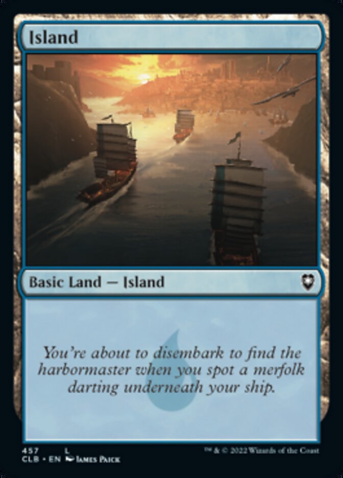 Island (457) [Commander Legends: Battle for Baldur's Gate] | Card Merchant Takapuna