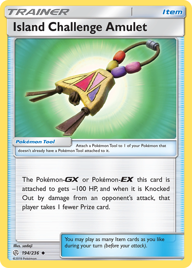 Island Challenge Amulet (194/236) [Sun & Moon: Cosmic Eclipse] | Card Merchant Takapuna