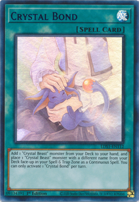 Crystal Bond (Blue) [LDS1-EN112] Ultra Rare | Card Merchant Takapuna