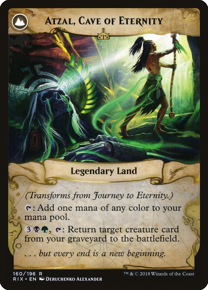 Journey to Eternity // Atzal, Cave of Eternity [Rivals of Ixalan] | Card Merchant Takapuna