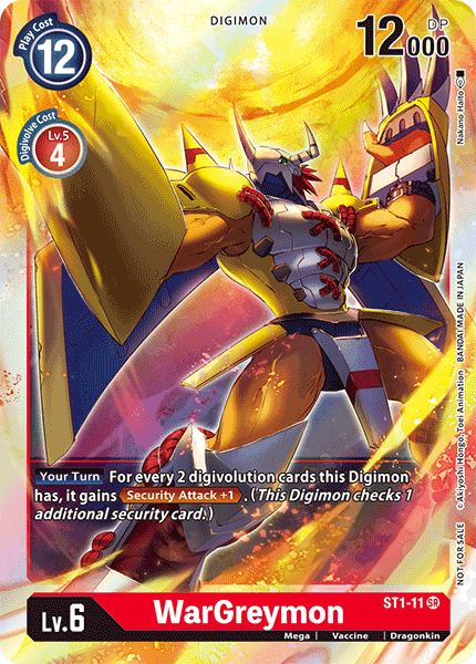 WarGreymon [ST1-11] (Event Pack) [Starter Deck: Gaia Red Promos] | Card Merchant Takapuna