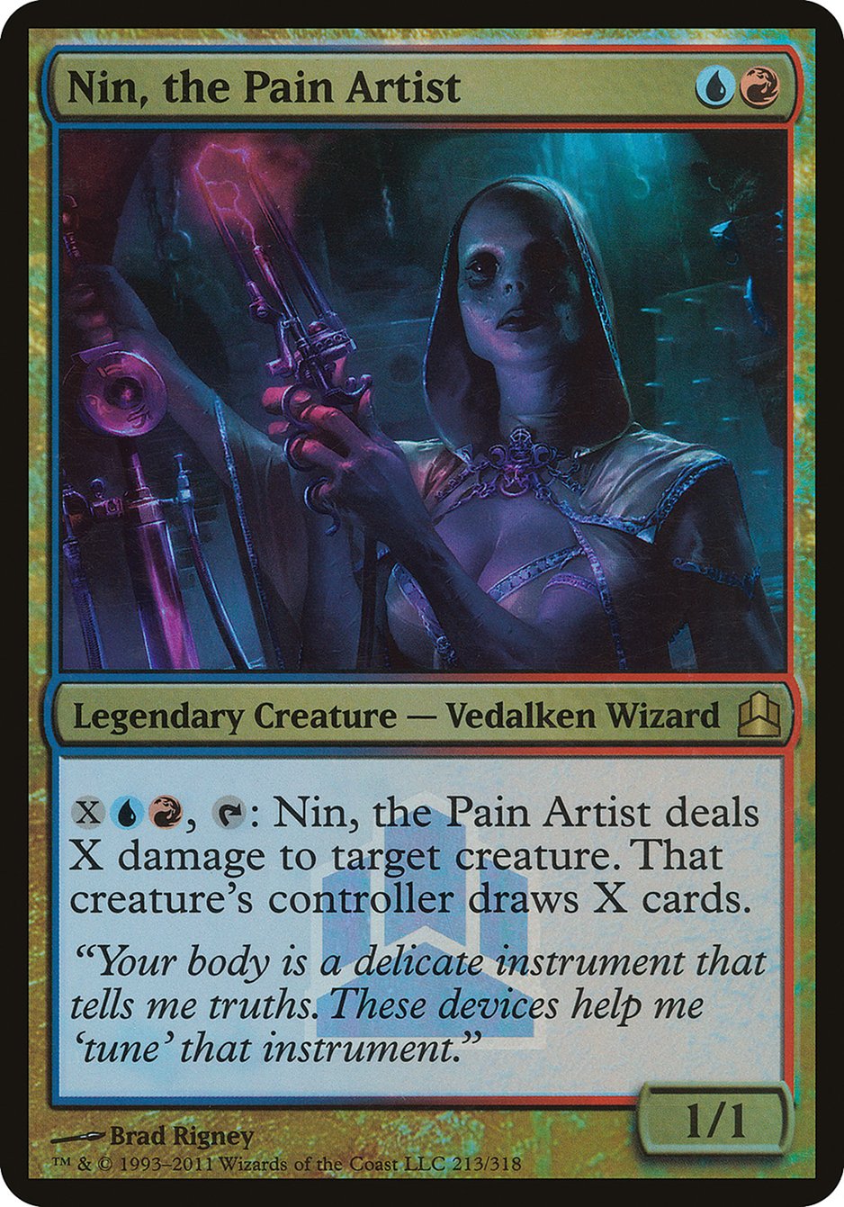 Nin, the Pain Artist (Launch) (Oversized) [Commander 2011 Oversized] | Card Merchant Takapuna