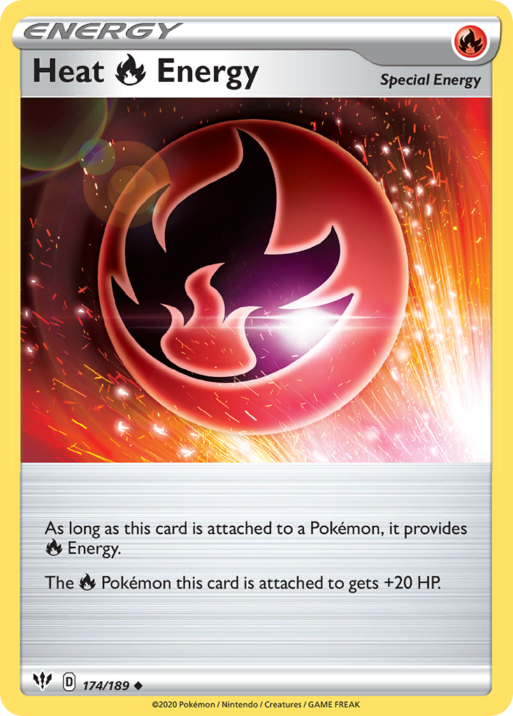 Heat Fire Energy (174/189) [Sword & Shield: Darkness Ablaze] | Card Merchant Takapuna