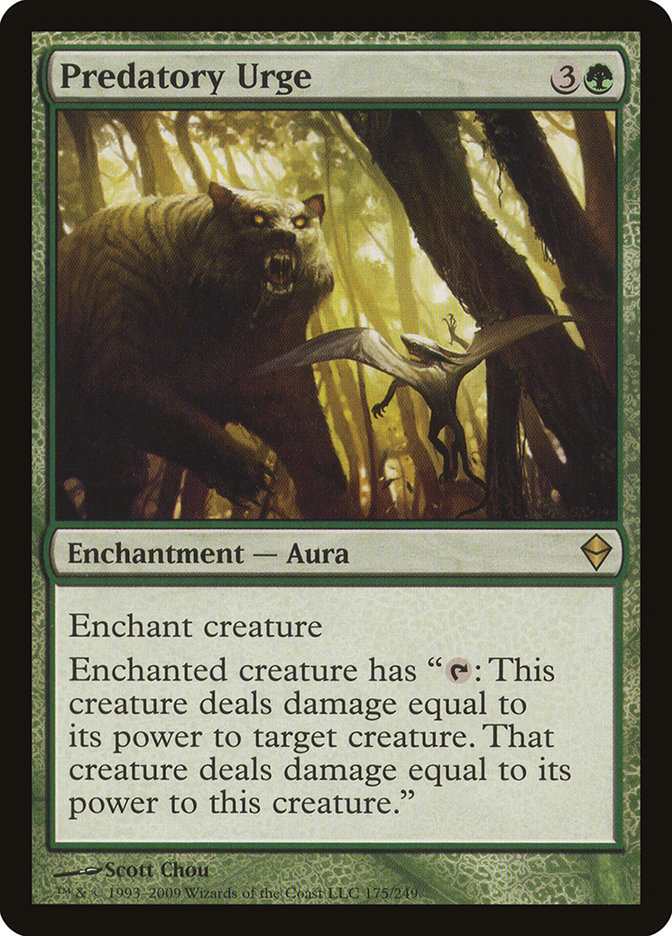 Predatory Urge [Zendikar] | Card Merchant Takapuna