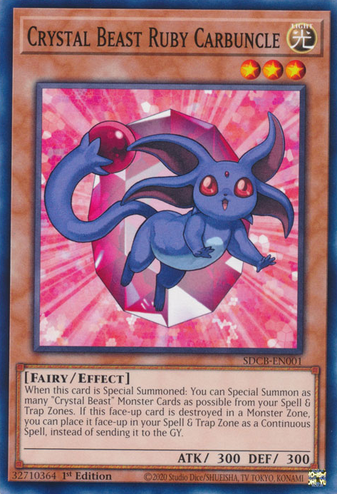 Crystal Beast Ruby Carbuncle [SDCB-EN001] Common | Card Merchant Takapuna