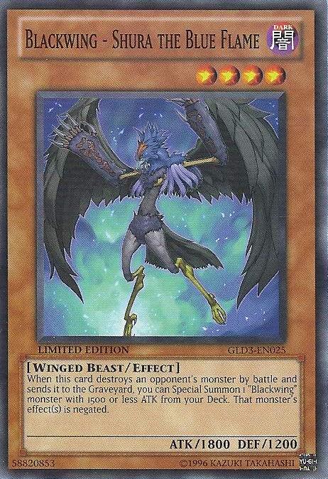 Blackwing - Shura the Blue Flame [GLD3-EN025] Common | Card Merchant Takapuna