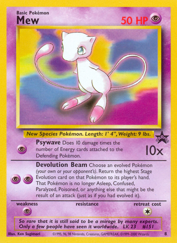 Mew (8) [Wizards of the Coast: Black Star Promos] | Card Merchant Takapuna