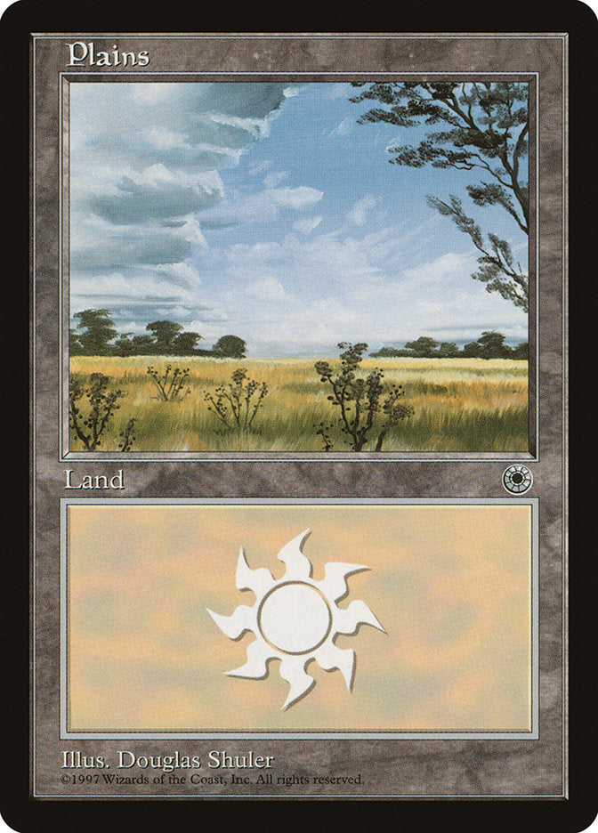 Plains (No Flowers / Four Berry Bushes) [Portal] | Card Merchant Takapuna