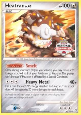 Heatran (30/146) (Regional Championships) [Diamond & Pearl: Legends Awakened] | Card Merchant Takapuna