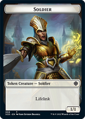 Saproling // Soldier Double-Sided Token [Starter Commander Decks] | Card Merchant Takapuna