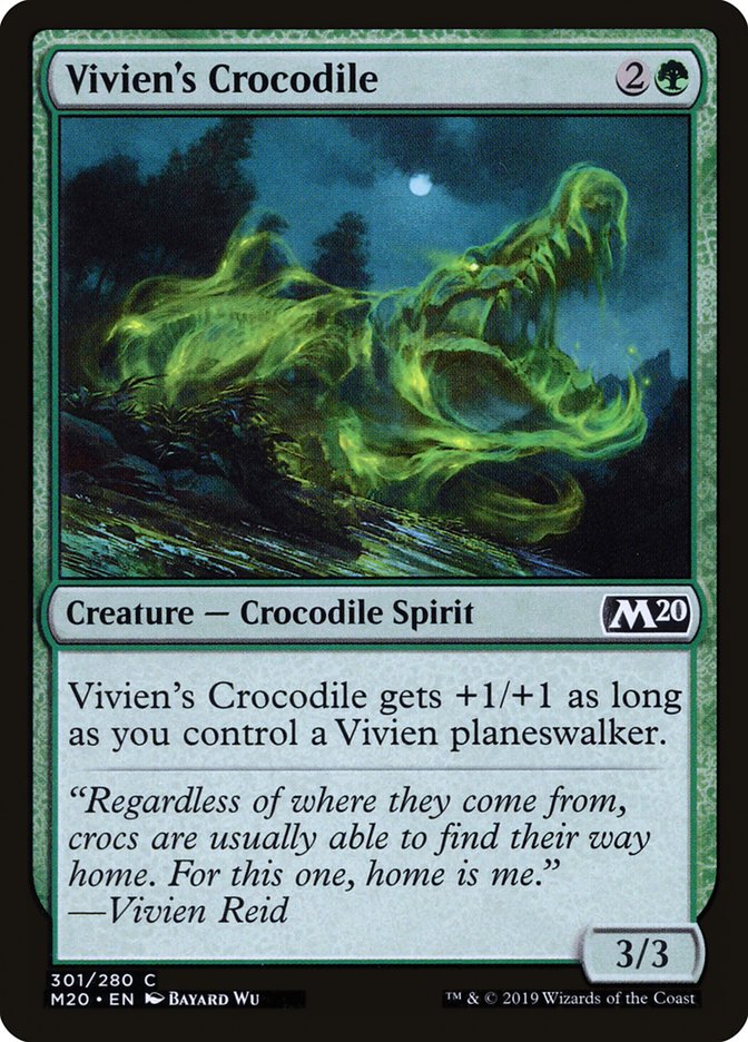 Vivien's Crocodile [Core Set 2020] | Card Merchant Takapuna