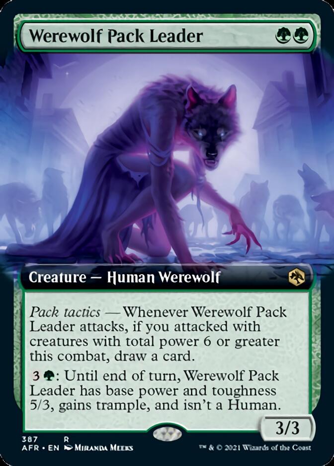 Werewolf Pack Leader (Extended Art) [Dungeons & Dragons: Adventures in the Forgotten Realms] | Card Merchant Takapuna