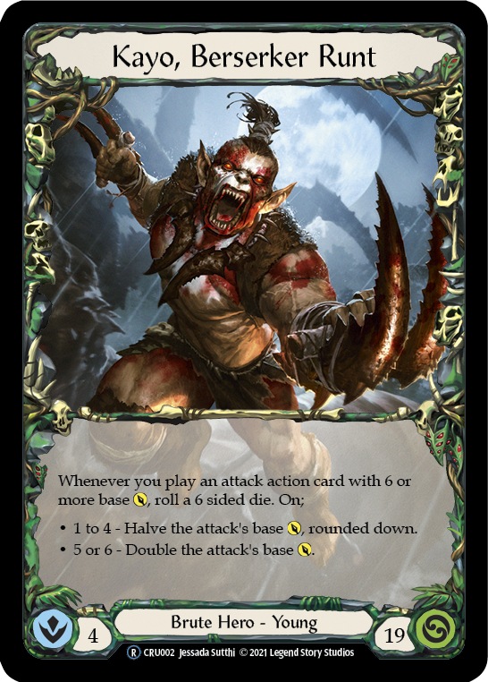 Kayo, Berserker Runt [U-CRU002] (Crucible of War Unlimited)  Unlimited Normal | Card Merchant Takapuna