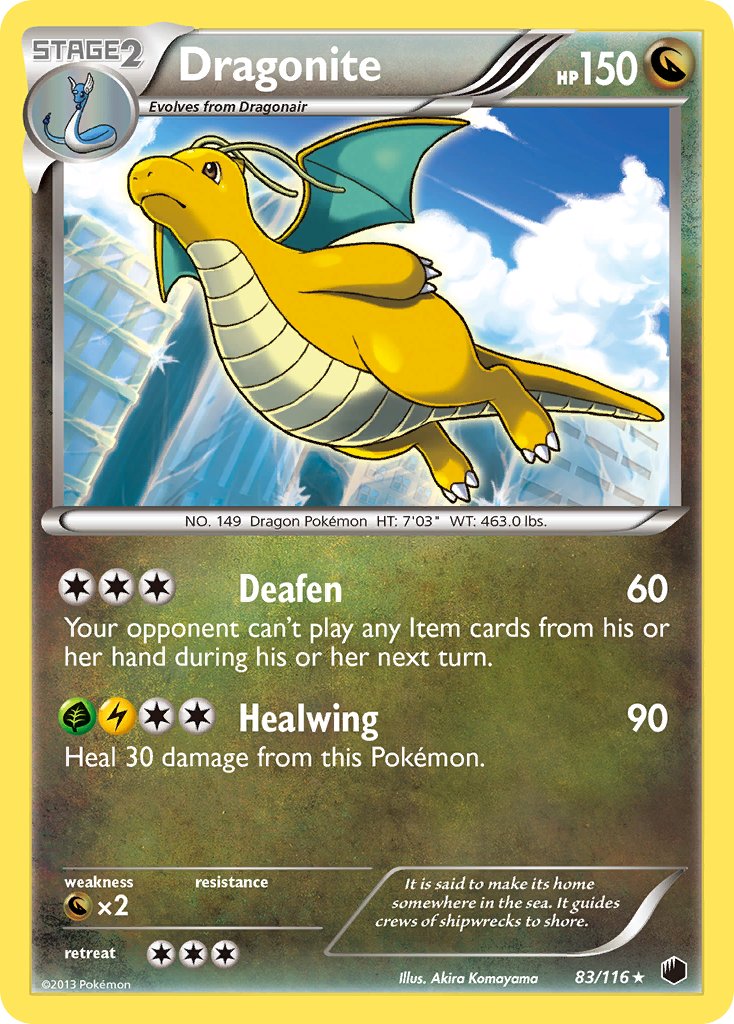 Dragonite (83/116) (Cosmos Holo) (Blister Exclusive) [Black & White: Plasma Freeze] | Card Merchant Takapuna