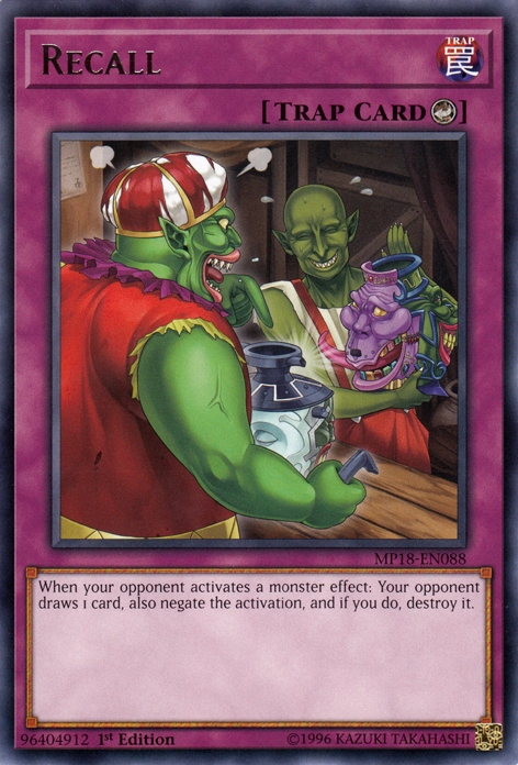 Recall [MP18-EN088] Rare | Card Merchant Takapuna