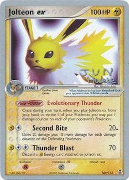 Jolteon ex (109/113) (Flyvees - Jun Hasebe) [World Championships 2007] | Card Merchant Takapuna