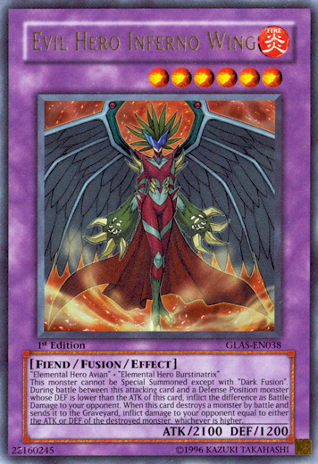 Evil Hero Inferno Wing [GLAS-EN038] Ultra Rare | Card Merchant Takapuna