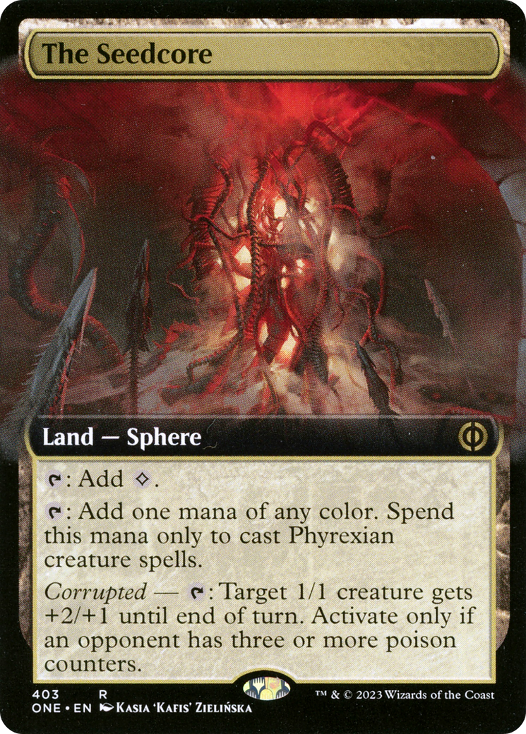 The Seedcore (Extended Art) [Phyrexia: All Will Be One] | Card Merchant Takapuna