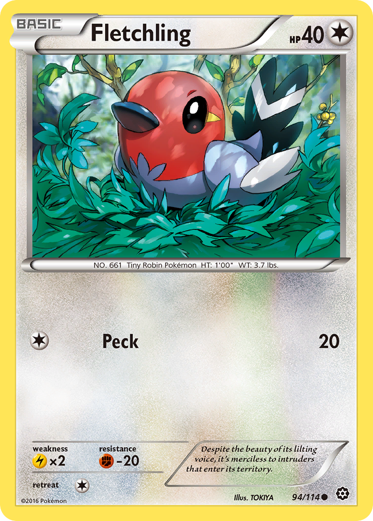 Fletchling (94/114) [XY: Steam Siege] | Card Merchant Takapuna