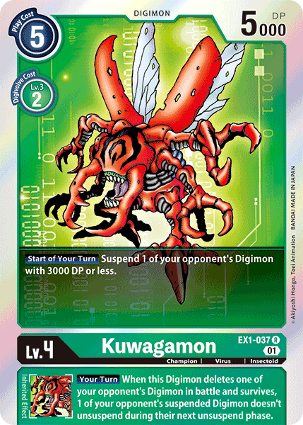 Kuwagamon [EX1-037] [Classic Collection] | Card Merchant Takapuna