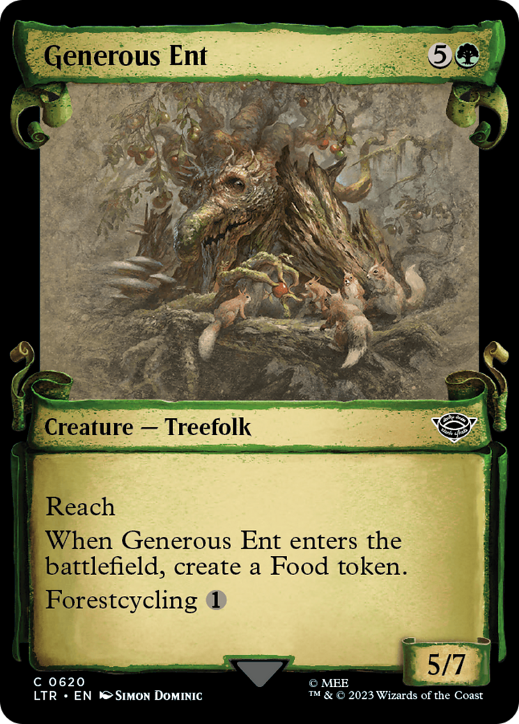 Generous Ent [The Lord of the Rings: Tales of Middle-Earth Showcase Scrolls] | Card Merchant Takapuna