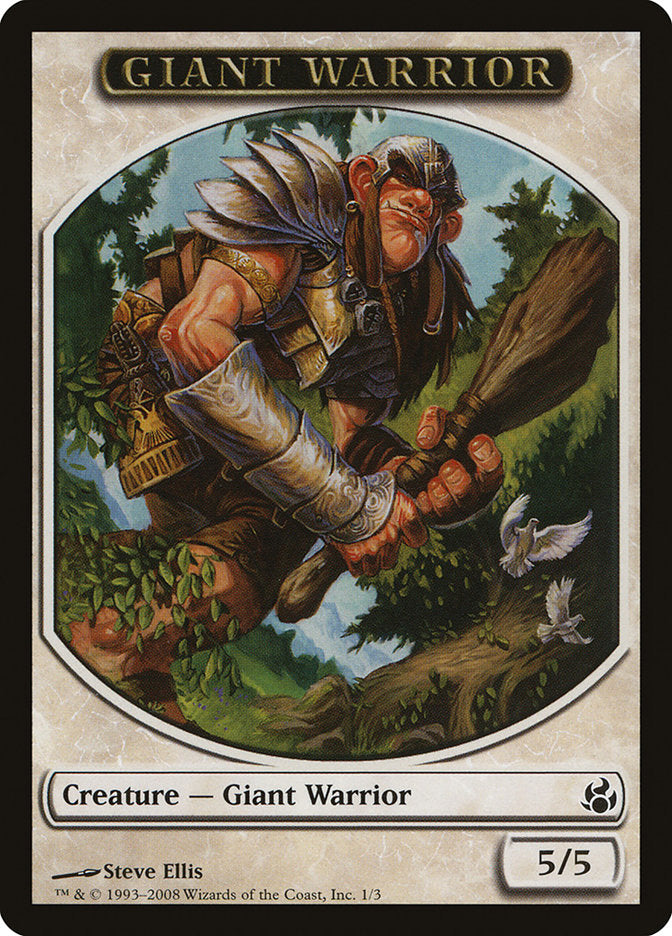 Giant Warrior Token [Morningtide Tokens] | Card Merchant Takapuna