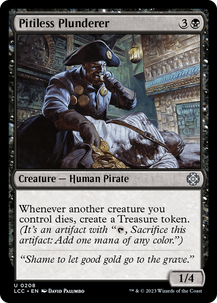 Pitiless Plunderer [The Lost Caverns of Ixalan Commander] | Card Merchant Takapuna