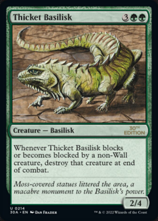 Thicket Basilisk [30th Anniversary Edition] | Card Merchant Takapuna