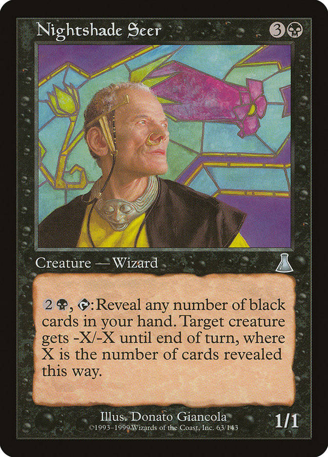 Nightshade Seer [Urza's Destiny] | Card Merchant Takapuna