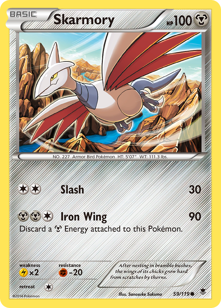 Skarmory (59/119) [XY: Phantom Forces] | Card Merchant Takapuna