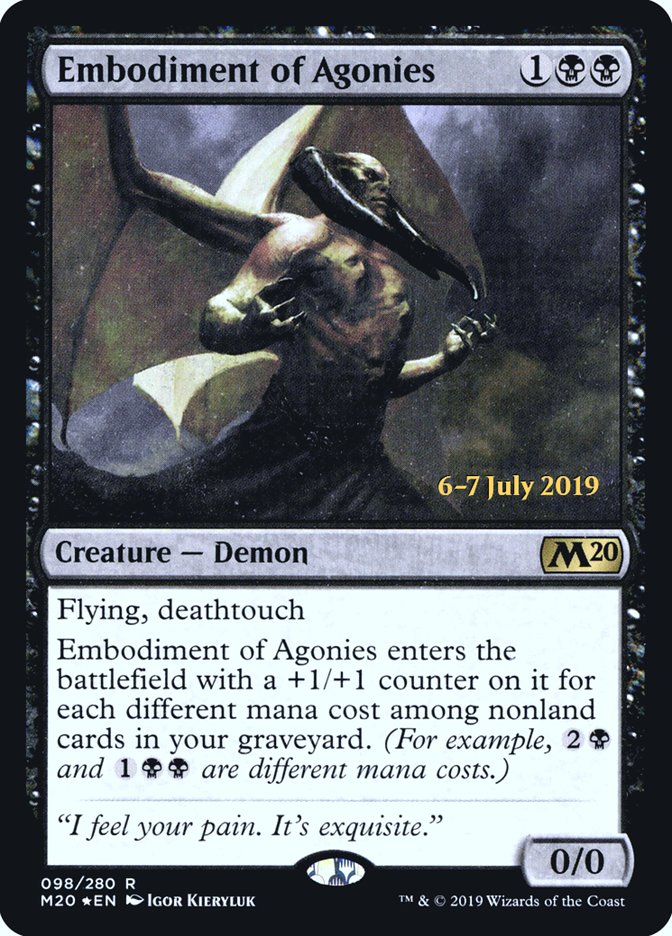 Embodiment of Agonies [Core Set 2020 Prerelease Promos] | Card Merchant Takapuna