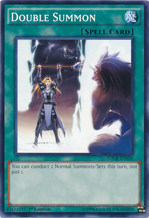 Double Summon [SDGR-EN026] Common | Card Merchant Takapuna