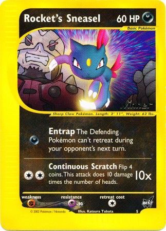 Rocket's Sneasel (5) (Winner) [Best of Promos] | Card Merchant Takapuna