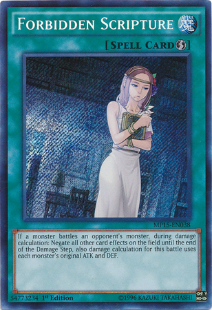 Forbidden Scripture [MP15-EN038] Secret Rare | Card Merchant Takapuna