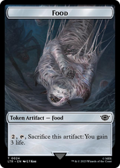 Tentacle // Food (0024) Double-Sided Token (Surge Foil) [The Lord of the Rings: Tales of Middle-Earth Tokens] | Card Merchant Takapuna