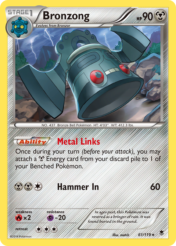 Bronzong (61/119) [XY: Phantom Forces] | Card Merchant Takapuna