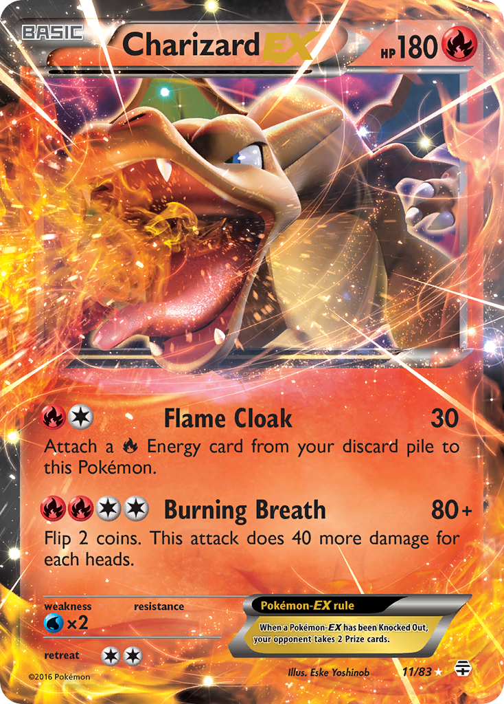 Charizard EX (11/83) [XY: Generations] | Card Merchant Takapuna