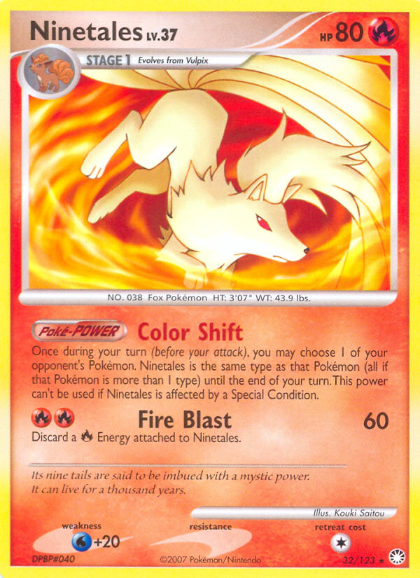 Ninetales (32/123) [Diamond & Pearl: Mysterious Treasures] | Card Merchant Takapuna