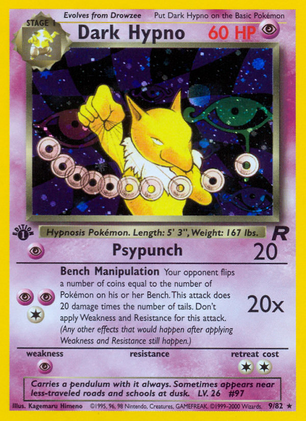 Dark Hypno (9/82) [Team Rocket 1st Edition] | Card Merchant Takapuna