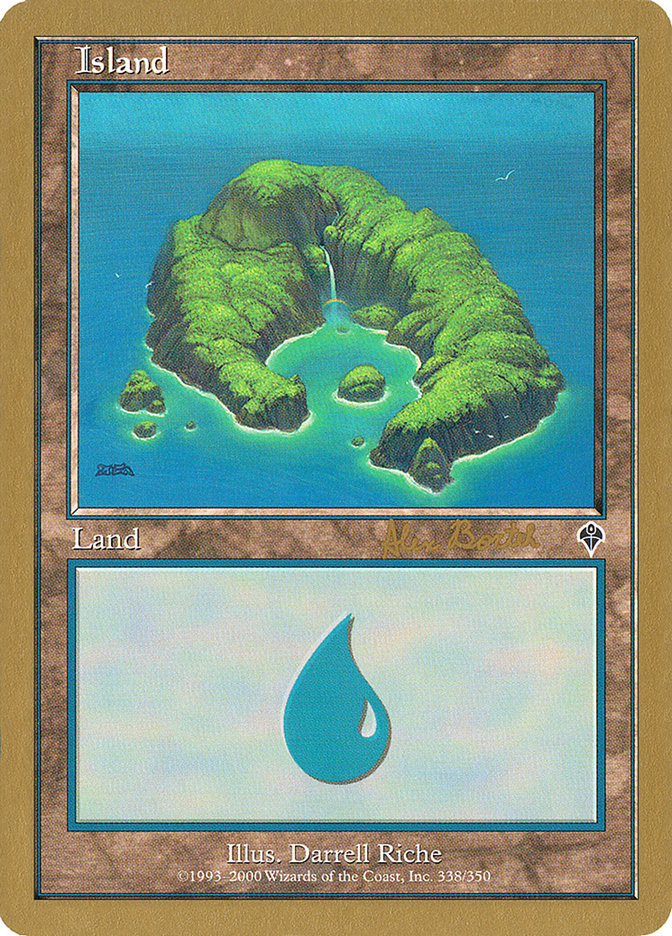 Island (ab338) (Alex Borteh) [World Championship Decks 2001] | Card Merchant Takapuna