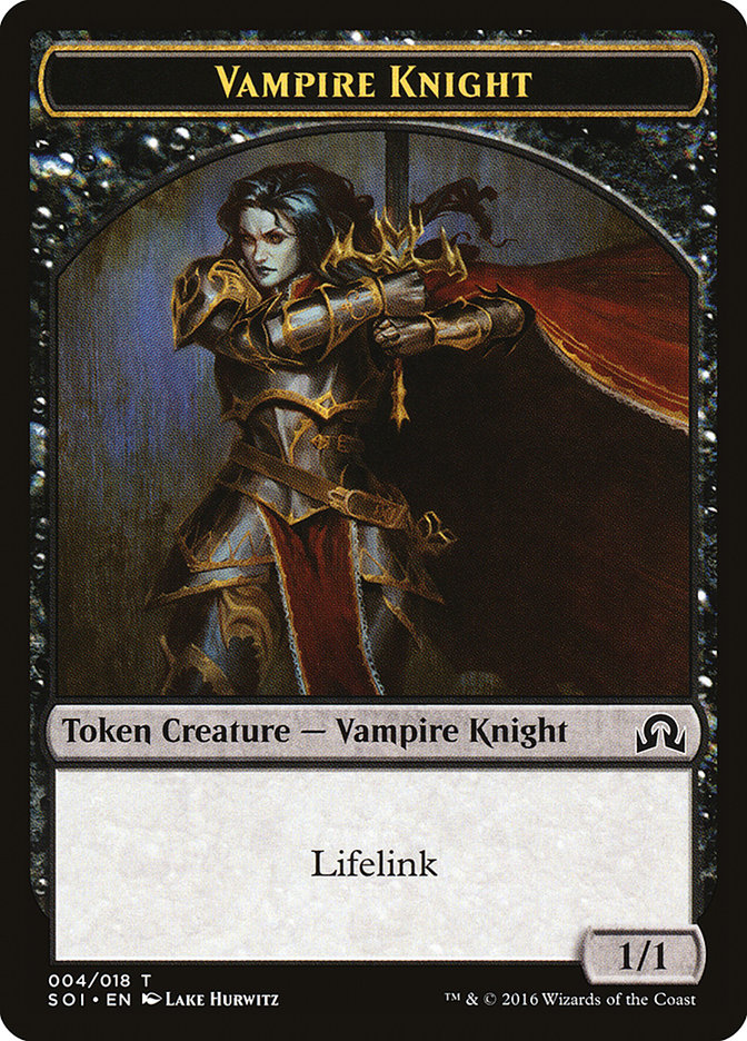 Vampire Knight Token [Shadows over Innistrad Tokens] | Card Merchant Takapuna