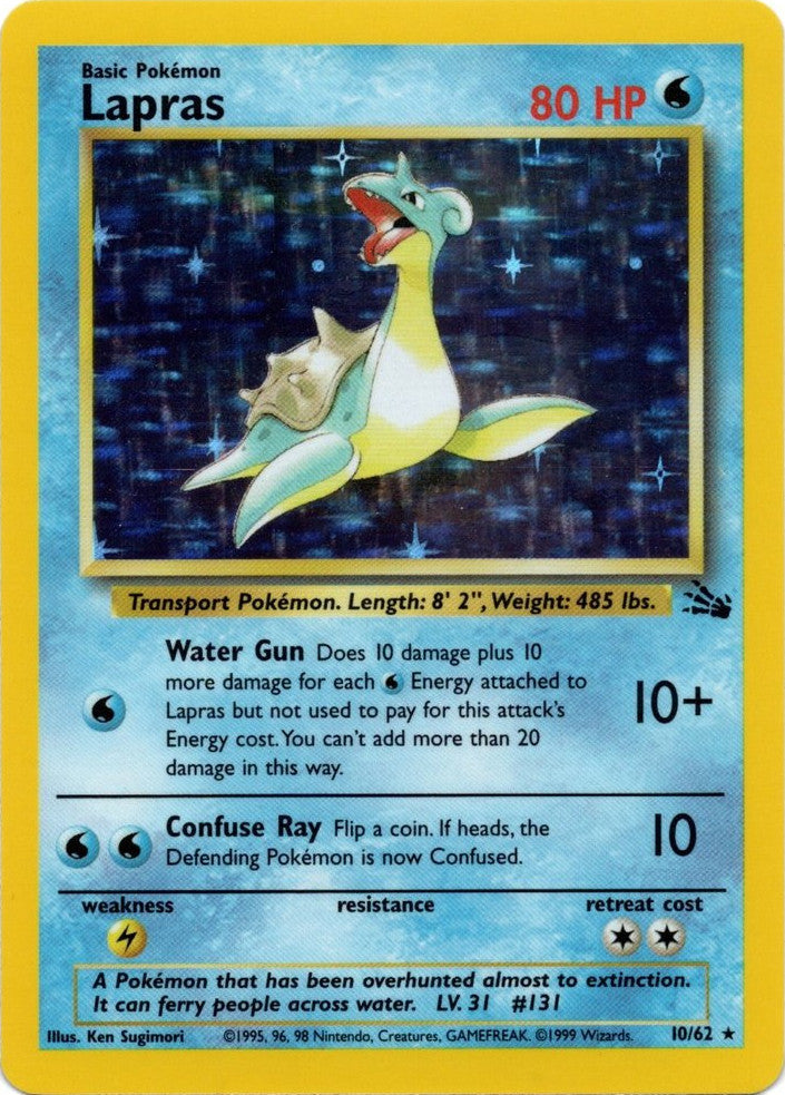 Lapras (10/62) [Fossil Unlimited] | Card Merchant Takapuna