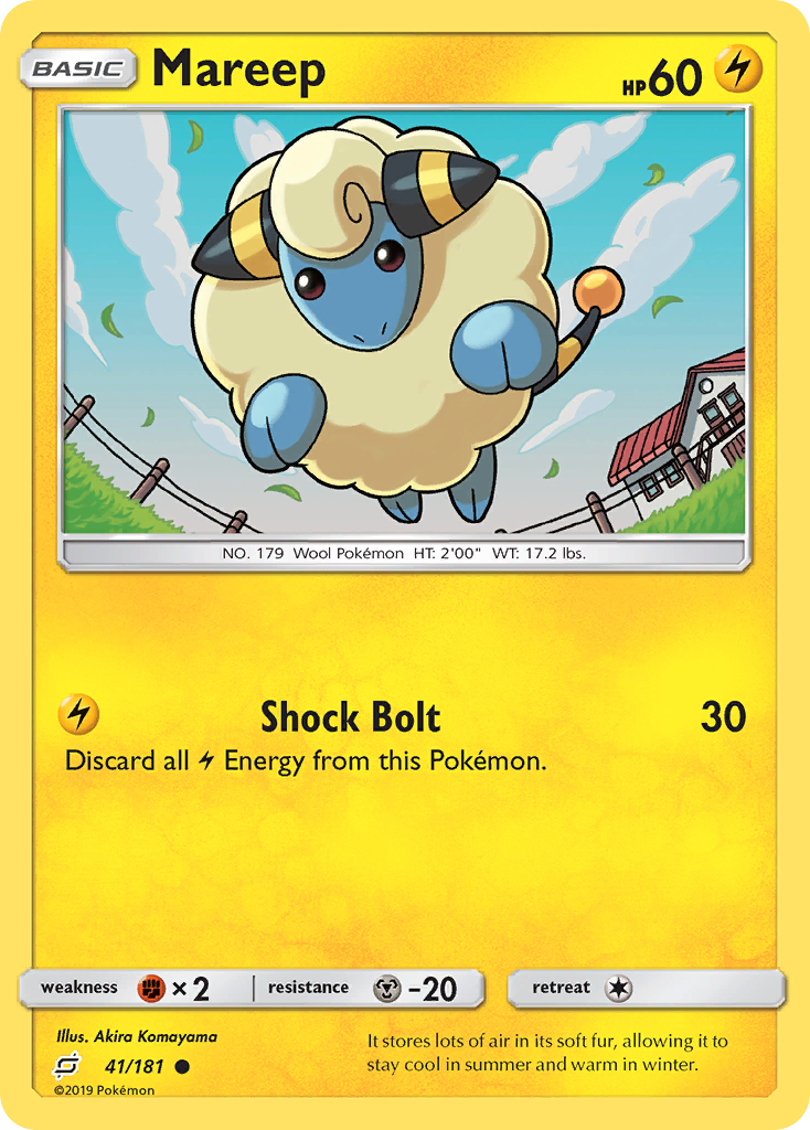 Mareep (41/181) [Sun & Moon: Team Up] | Card Merchant Takapuna