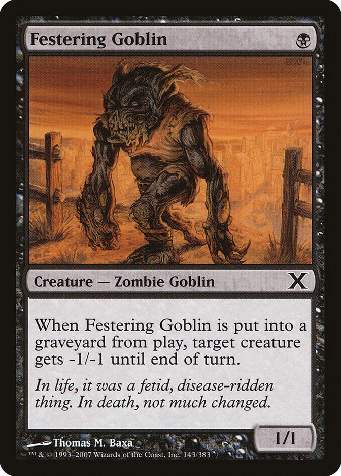 Festering Goblin [Tenth Edition] | Card Merchant Takapuna