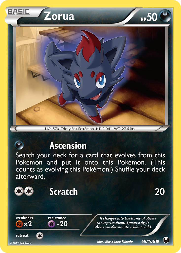 Zorua (69/108) [Black & White: Dark Explorers] | Card Merchant Takapuna