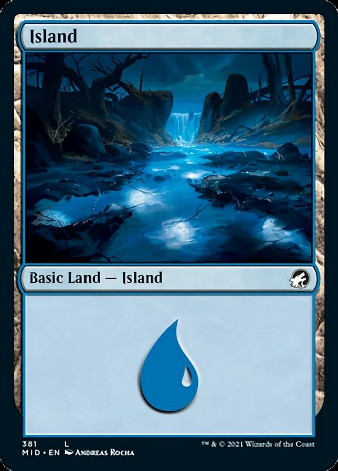 Island (381) [Innistrad: Midnight Hunt] | Card Merchant Takapuna